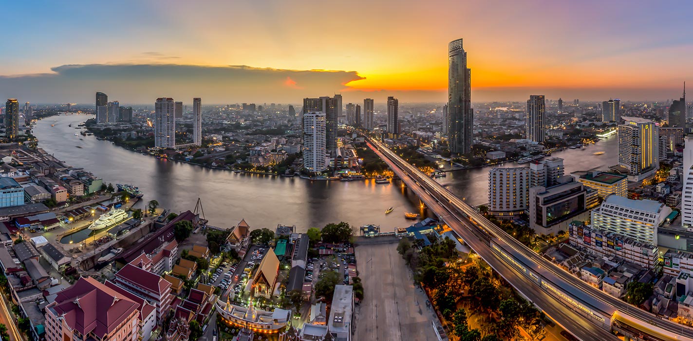 Bangkok city skyline