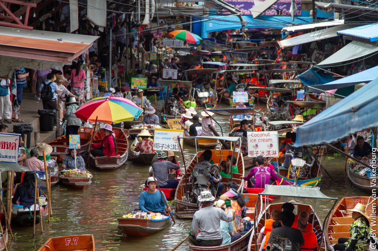 Bangkok river market